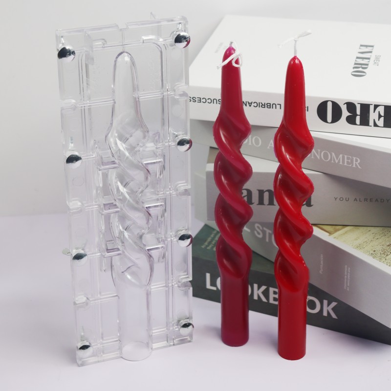 ツイストストライプコラムアクリルキャンドルモールド簡単脱型ス - Candle Making Kit のレビューと価格
