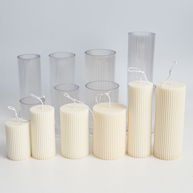 新しい DIY ピンストライプラウンド細かい歯円筒キャンドル - Candle Making Diy Kit のレビューと価格