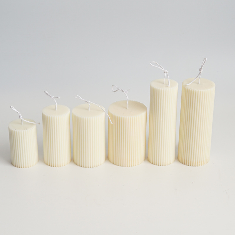 新しい DIY ピンストライプラウンド細かい歯円筒キャンドル - Candle Making Diy Kit のレビューと価格