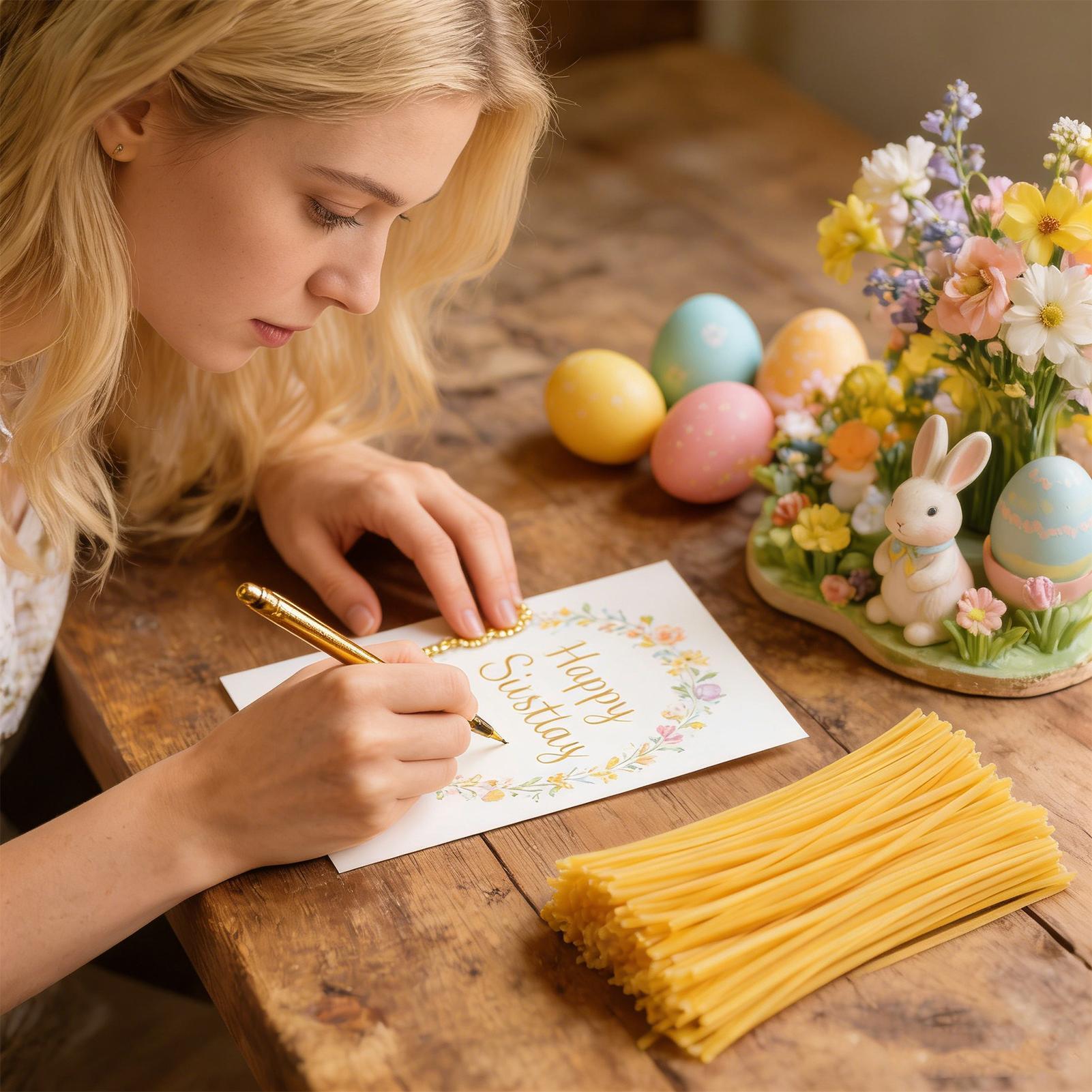 卵デコレーション用蜜蝋スティック120本 イースターアート用 - Candle Making Kit のレビューと価格